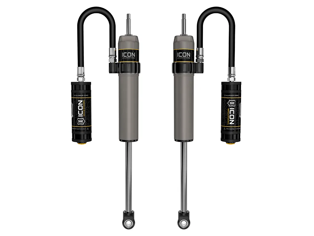 57840P – ICON Shock Absorber, Nitrogen Gas Charged With Remote Reservoir One Year Limited Warranty Non Adjustable Val...